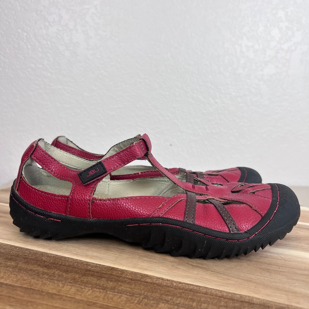 Y2K JBU by Jambu Mary Jane Womens 9M Red Vegan Leather Outdoor Comfort Shoes